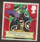 Stamps United Kingdom -  Operas Cómicas de Gilbert & Sullivan - El Mikado