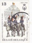 Stamps Belgium -  escolta real