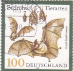 Stamps Germany -  murcielagos- en peligro de extinción