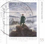 Stamps Germany -  pintura de Caspar David Friedrich