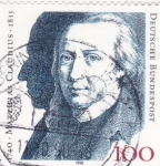 Stamps Germany -  Matthias Claudius-