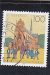 Stamps Germany -  450 aniv. escuela de Schulpforta