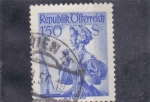 Stamps Austria -  traje regional