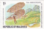 Stamps : Asia : Maldives :  75 aniv. aeroplano motorizado