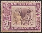 Sellos de Europa - Espaa -  Cruz Roja Española. Familia Real  1926 Urgente 20 cts