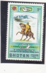 Sellos de Asia - Bhut�n -  centenario unión postal universal