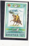 Sellos de Asia - Bhutn -  centenario unión postal universal