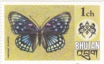 Stamps Bhutan -  Mariposa