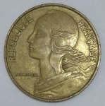 monedas de Europa - Francia -  1983 - 20 centime