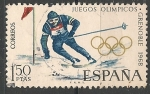 Sellos de Europa - Espa�a -  X Juegos Olímpicos de Invierno en Grenoble. ED 1851