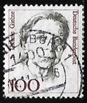 Stamps Germany -  Therese Giehse (1898-1975) actriz