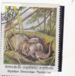 Stamps Laos -  elefante