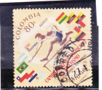 Stamps Colombia -  campeonato de atletismo