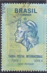 Sellos de America - Brasil -  tarifa postal