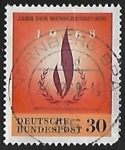Stamps Germany -  Human Rights Year