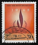 Stamps Germany -  Human Rights Year