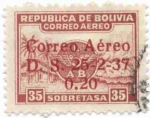 Stamps Bolivia -  Sellos de 1924, 1925, 1928 y 1930 sobrecargados