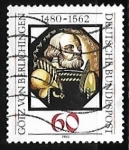 Stamps Germany -  Götz von Berlichingen (1480-1562)