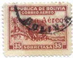 Sellos de America - Bolivia -  Sellos de 1924, 1925, 1928 y 1930 sobrecargados