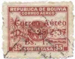 Stamps Bolivia -  Sellos de 1924, 1925, 1928 y 1930 sobrecargados