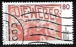 Stamps Germany -  125th Birth Anniv. of Gerhart Hauptmann