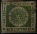 Stamps Uruguay -  Soles Cifras Gruesas Impresión Grosera