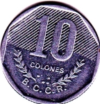 monedas del Mundo : America : Costa_Rica :  d reverso