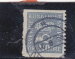 Stamps Sweden -  Corneta de correos y corona