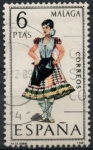 Stamps Spain -  ESPAÑA_SCOTT 1423.03 TRAJE TIPICO MALAGA. $0,2