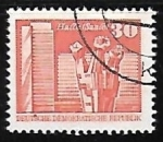 Stamps Germany -  Monument in hall