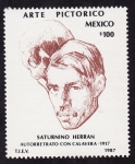 Stamps Mexico -  ARTE PICTÃ“RICO -Saturnino Herranz