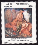 Stamps : America : Mexico :  ARTE PICTÓRICO - Saturnino Herrán