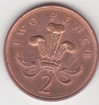 monedas del Mundo : Europa : Reino_Unido :  p reverso