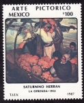 Stamps Mexico -  ARTE PICTÓRICO - Saturnino Herrán