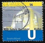 Stamps Germany -  Subway railcar