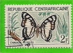 Stamps Africa - Central African Republic -  mariposa