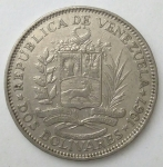 monedas de America - Venezuela -  1967 -2 bolivares