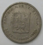 monedas de America - Venezuela -  1965 - 5 centimos