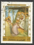 Stamps United Arab Emirates -  Christmas paintings - Fujeira