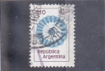 Sellos de America - Argentina -  Escarapela Argentina
