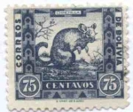 Stamps Bolivia -  Fuana boliviana