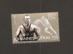 Stamps : Europe : Estonia :  Centenario nacimiento luchador Johannes Kotkas