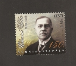 Stamps Estonia -  60 Aniv. escritor Eduard Wilde