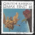 Stamps Germany -  Centº del nacimiento del pintor Max Ernst