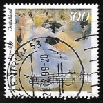 Stamps Germany -  Death Centenary of Johann Strauss the younger