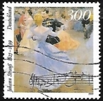 Stamps Germany -  Death Centenary of Johann Strauss the younger