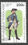 Stamps : Africa : Togo :  Officer of the Normandie regiment