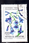Stamps Argentina -  flores- JARANDA-TARCO