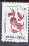 Stamps Argentina -  flores- CEIBO