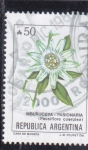 Stamps Argentina -  flores- PASIONARIA